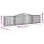 Coș gabion arcuit 400x30x80/100 cm fier galvanizat GartenMobel Dekor