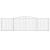 Coș gabion arcuit 400x30x100/120 cm fier galvanizat GartenMobel Dekor