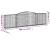 Coș gabion arcuit 400x30x100/120 cm fier galvanizat GartenMobel Dekor