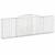 Coș gabion arcuit 400x30x120/140 cm fier galvanizat GartenMobel Dekor