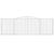 Coș gabion arcuit 400x30x120/140 cm fier galvanizat GartenMobel Dekor