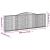 Coș gabion arcuit 400x30x120/140 cm fier galvanizat GartenMobel Dekor