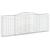 Coș gabion arcuit, 400x30x140/160 cm, fier galvanizat GartenMobel Dekor