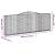 Coș gabion arcuit, 400x30x140/160 cm, fier galvanizat GartenMobel Dekor