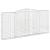 Coș gabion arcuit, 400x30x180/200 cm, fier galvanizat GartenMobel Dekor