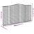 Coș gabion arcuit 400x30x220/240 cm fier galvanizat GartenMobel Dekor