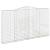 Coș gabion arcuit 400x30x220/240 cm fier galvanizat GartenMobel Dekor