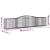 Coș gabion arcuit 400x50x80/100 cm fier galvanizat GartenMobel Dekor