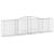 Coș gabion arcuit 400x50x100/120 cm fier galvanizat GartenMobel Dekor
