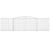 Coș gabion arcuit 400x50x100/120 cm fier galvanizat GartenMobel Dekor