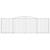 Coș gabion arcuit 400x50x120/140 cm fier galvanizat GartenMobel Dekor