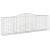 Coș gabion arcuit 400x50x120/140 cm fier galvanizat GartenMobel Dekor