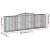 Coș gabion arcuit 400x50x120/140 cm fier galvanizat GartenMobel Dekor