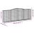 Coș gabion arcuit, 400x50x140/160 cm, fier galvanizat GartenMobel Dekor