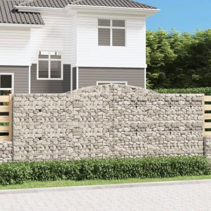 Coș gabion arcuit, 400x50x160/180 cm, fier galvanizat GartenMobel Dekor