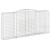 Coș gabion arcuit, 400x50x180/200 cm, fier galvanizat GartenMobel Dekor