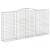 Coș gabion arcuit 400x50x200/220 cm fier galvanizat GartenMobel Dekor