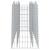 Strat înălțat cu gabion arcuit, 200x50x100 cm, fier galvanizat GartenMobel Dekor