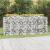 Strat înălțat cu gabion arcuit, 200x50x100 cm, fier galvanizat GartenMobel Dekor