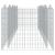 Strat înălțat cu gabion arcuit, 400x100x100 cm, fier galvanizat GartenMobel Dekor