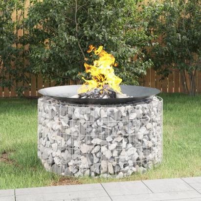 Vatră de foc din gabion Ø 100 cm, fier galvanizat GartenMobel Dekor