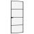 Ușă de interior negru 83x201,5 cm sticlă securiz./aluminiu slim GartenMobel Dekor