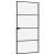 Ușă de interior negru 93x201,5 cm sticlă securiz./aluminiu slim GartenMobel Dekor