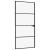 Ușă de interior negru 93x201,5 cm sticlă securiz./aluminiu slim GartenMobel Dekor