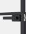 Ușă de interior negru 102x201,5cm sticlă securiz./aluminiu slim GartenMobel Dekor