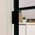 Ușă de interior negru 102x201,5cm sticlă securiz./aluminiu slim GartenMobel Dekor