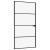 Ușă de interior negru 102x201,5cm sticlă securiz./aluminiu slim GartenMobel Dekor