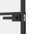 Ușă de interior negru 83x201,5 cm sticlă securiz./aluminiu slim GartenMobel Dekor