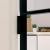 Ușă de interior negru 83x201,5 cm sticlă securiz./aluminiu slim GartenMobel Dekor
