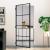 Ușă de interior negru 93x201,5 cm sticlă securiz./aluminiu slim GartenMobel Dekor