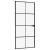 Ușă de interior negru 93x201,5 cm sticlă securiz./aluminiu slim GartenMobel Dekor