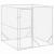 Padoc de exterior pentru câini argintiu 2x2x2 m oțel galvanizat GartenMobel Dekor