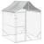 Padoc de exterior cu acoperiș argintiu 2x2x2,5m oțel galvanizat GartenMobel Dekor