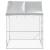 Padoc de exterior cu acoperiș argintiu 2x2x2,5m oțel galvanizat GartenMobel Dekor