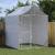 Padoc de exterior cu acoperiș argintiu 2x2x2,5m oțel galvanizat GartenMobel Dekor