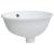 Chiuvetă de baie albă 33x29x16,5 cm, ovală, ceramică GartenMobel Dekor