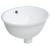 Chiuvetă de baie albă 33x29x16,5 cm, ovală, ceramică GartenMobel Dekor