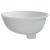 Chiuvetă de baie albă 38,5x33,5x19 cm, ovală, ceramică GartenMobel Dekor