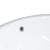 Chiuvetă de baie albă 38,5x33,5x19 cm, ovală, ceramică GartenMobel Dekor