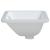 Chiuvetă de baie albă 41,5x26x18,5 cm, ovală, ceramică GartenMobel Dekor