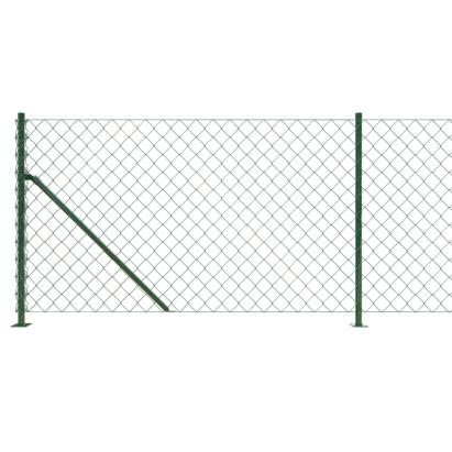 Gard plasă de sârmă cu bordură, verde, 1x10 m GartenMobel Dekor