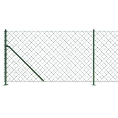 Gard plasă de sârmă cu bordură, verde, 1x25 m GartenMobel Dekor