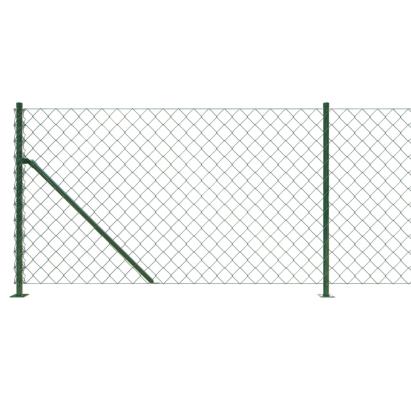 Gard plasă de sârmă cu bordură, verde, 1,1x25 m GartenMobel Dekor