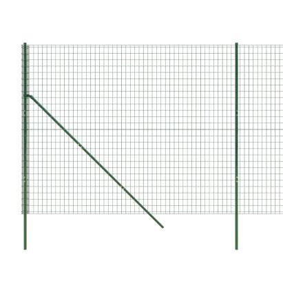 Gard plasă de sârmă, verde, 1,8x10 m, oțel galvanizat GartenMobel Dekor