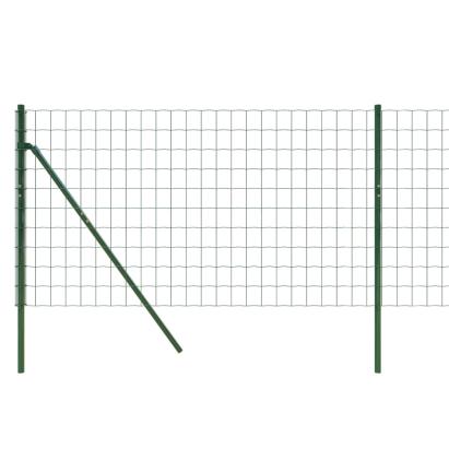 Gard plasă de sârmă, verde, 0,8x25 m, oțel galvanizat GartenMobel Dekor