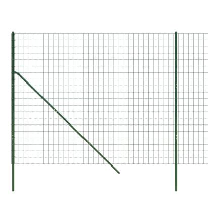 Gard plasă de sârmă, verde, 2,2x25 m, oțel galvanizat GartenMobel Dekor